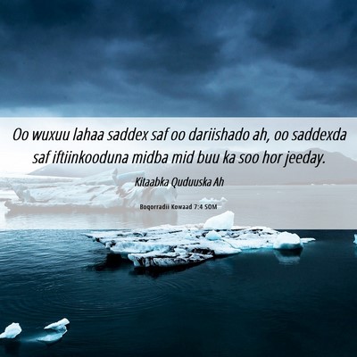 Picture 06 - Boqorradii Kowaad 7:4 SOM - Oo wuxuu lahaa saddex saf oo dariishado ah, oo - Bible Verse Picture