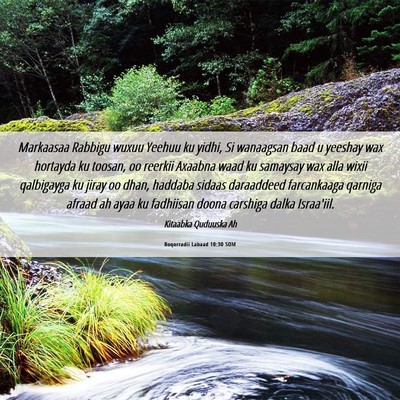 Picture 06 - Boqorradii Labaad 10:30 SOM - Markaasaa Rabbigu wuxuu Yeehuu ku yidhi, Si - Bible Verse Picture
