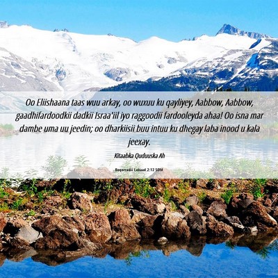 Picture 06 - Boqorradii Labaad 2:12 SOM - Oo Eliishaana taas wuu arkay, oo wuxuu ku - Bible Verse Picture