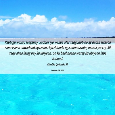 Picture 06 - Caamoos 2:6 SOM - Rabbigu wuxuu leeyahay, Saddex iyo weliba afar - Bible Verse Picture