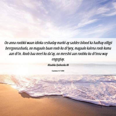 Picture 06 - Caamoos 4:7 SOM - Oo anna roobkii waan idinka ceshaday markii ay - Bible Verse Picture