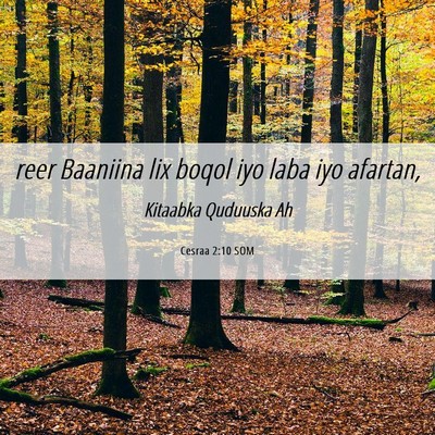Picture 06 - Cesraa 2:10 SOM - reer Baaniina lix boqol iyo laba iyo - Bible Verse Picture