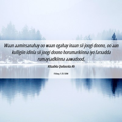 Picture 06 - Filiboy 1:25 SOM - Waan aaminsanahay oo waan ogahay inaan sii joogi - Bible Verse Picture
