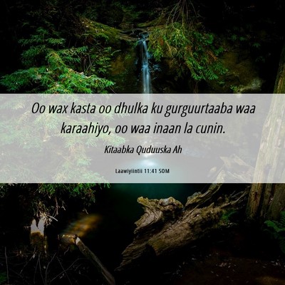 Picture 06 - Laawiyiintii 11:41 SOM - Oo wax kasta oo dhulka ku gurguurtaaba waa - Bible Verse Picture