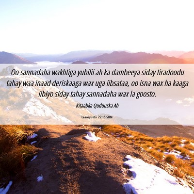 Picture 06 - Laawiyiintii 25:15 SOM - Oo sannadaha wakhtiga yubilii ah ka dambeeya - Bible Verse Picture