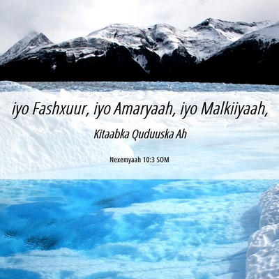 Picture 06 - Nexemyaah 10:3 SOM - iyo Fashxuur, iyo Amaryaah, iyo - Bible Verse Picture