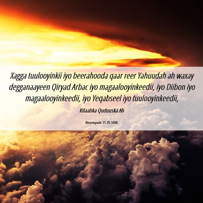 Picture 06 - Nexemyaah 11:25 SOM - Xagga tuulooyinkii iyo beerahooda qaar reer - Bible Verse Picture