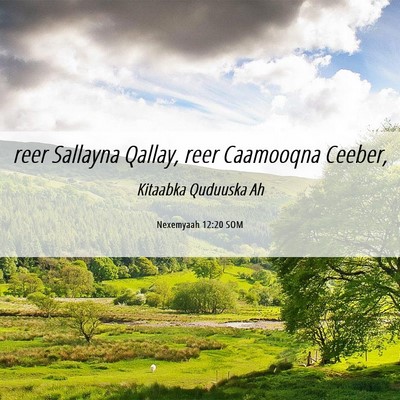 Picture 06 - Nexemyaah 12:20 SOM - reer Sallayna Qallay, reer Caamooqna - Bible Verse Picture