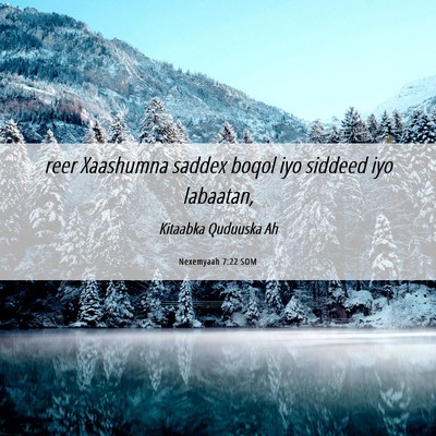 Picture 06 - Nexemyaah 7:22 SOM - reer Xaashumna saddex boqol iyo siddeed iyo - Bible Verse Picture