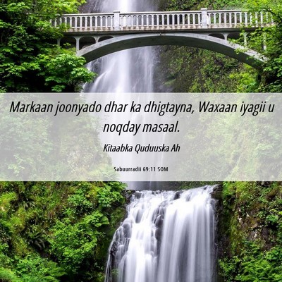 Picture 06 - Sabuurradii 69:11 SOM - Markaan joonyado dhar ka dhigtayna, Waxaan iyagii - Bible Verse Picture