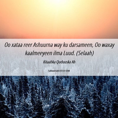 Picture 06 - Sabuurradii 83:8 SOM - Oo xataa reer Ashuurna way ku darsameen, Oo waxay - Bible Verse Picture