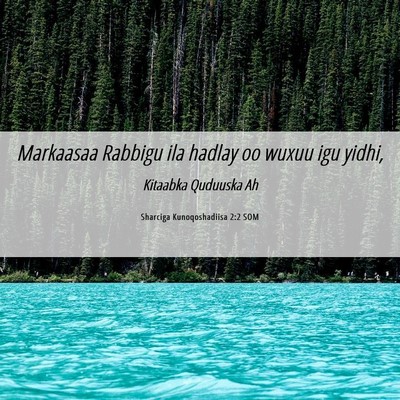 Picture 06 - Sharciga Kunoqoshadiisa 2:2 SOM - Markaasaa Rabbigu ila hadlay oo wuxuu igu - Bible Verse Picture