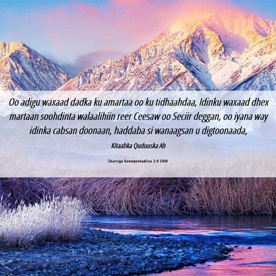 Picture 06 - Sharciga Kunoqoshadiisa 2:4 SOM - Oo adigu waxaad dadka ku amartaa oo ku - Bible Verse Picture