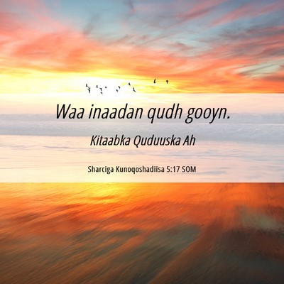 Picture 06 - Sharciga Kunoqoshadiisa 5:17 SOM - Waa inaadan qudh - Bible Verse Picture