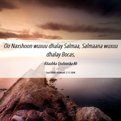 Picture 06 - Taariikhdii Kowaad 2:11 SOM - Oo Naxshoon wuxuu dhalay Salmaa, Salmaana wuxuu - Bible Verse Picture