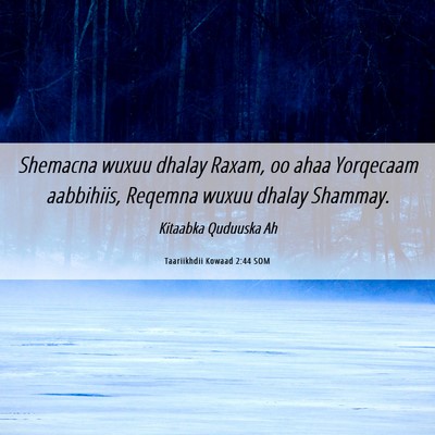 Picture 06 - Taariikhdii Kowaad 2:44 SOM - Shemacna wuxuu dhalay Raxam, oo ahaa Yorqecaam - Bible Verse Picture