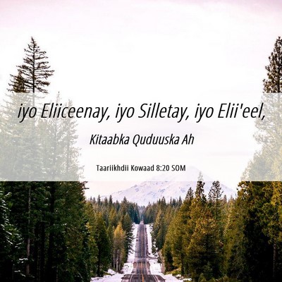 Picture 06 - Taariikhdii Kowaad 8:20 SOM - iyo Eliiceenay, iyo Silletay, iyo - Bible Verse Picture