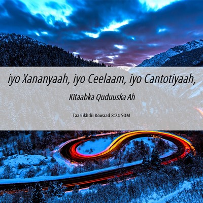 Picture 06 - Taariikhdii Kowaad 8:24 SOM - iyo Xananyaah, iyo Ceelaam, iyo - Bible Verse Picture