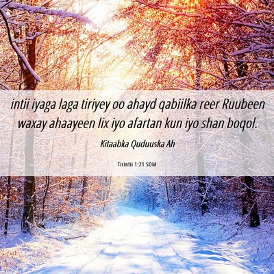 Picture 06 - Tirintii 1:21 SOM - intii iyaga laga tiriyey oo ahayd qabiilka reer - Bible Verse Picture