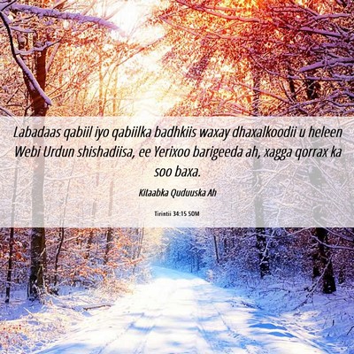 Picture 06 - Tirintii 34:15 SOM - Labadaas qabiil iyo qabiilka badhkiis waxay - Bible Verse Picture