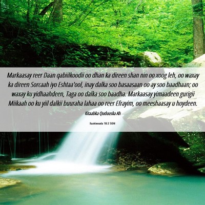 Picture 06 - Xaakinnada 18:2 SOM - Markaasay reer Daan qabiilkoodii oo dhan ka - Bible Verse Picture