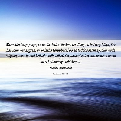 Picture 06 - Xaakinnada 9:2 SOM - Waan idin baryayaaye, La hadla dadka Shekem oo - Bible Verse Picture