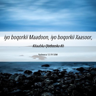 Picture 06 - Yashuuca 12:19 SOM - iyo boqorkii Maadoon, iyo boqorkii - Bible Verse Picture