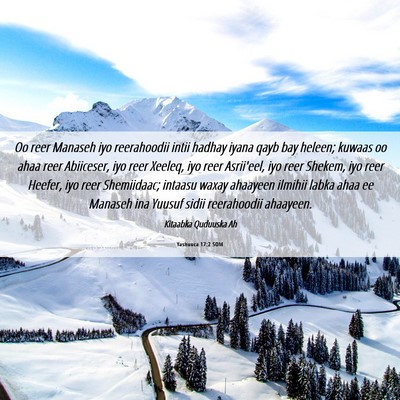 Picture 06 - Yashuuca 17:2 SOM - Oo reer Manaseh iyo reerahoodii intii hadhay - Bible Verse Picture