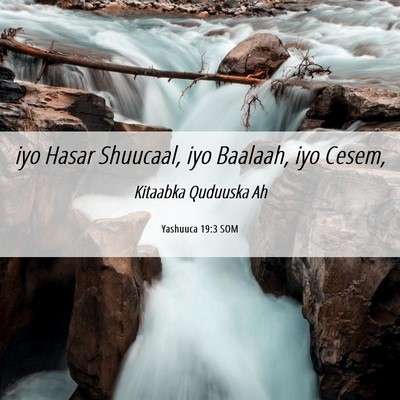 Picture 06 - Yashuuca 19:3 SOM - iyo Hasar Shuucaal, iyo Baalaah, iyo - Bible Verse Picture