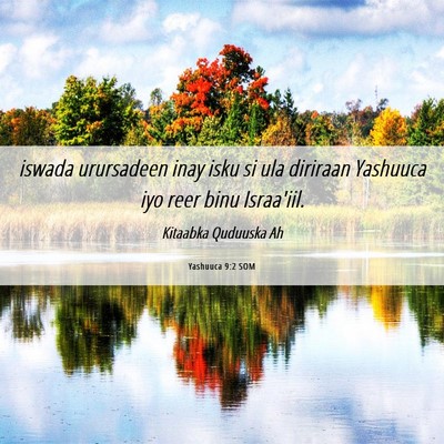 Picture 06 - Yashuuca 9:2 SOM - iswada urursadeen inay isku si ula diriraan - Bible Verse Picture