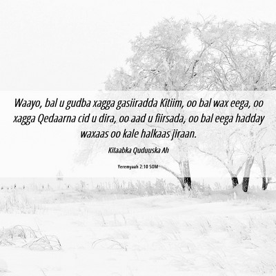 Picture 06 - Yeremyaah 2:10 SOM - Waayo, bal u gudba xagga gasiiradda Kitiim, oo - Bible Verse Picture