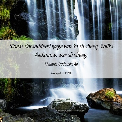 Picture 06 - Yexesqeel 11:4 SOM - Sidaas daraaddeed iyaga wax ka sii sheeg, Wiilka - Bible Verse Picture