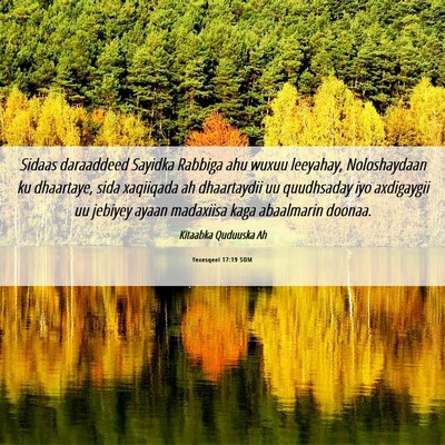 Picture 06 - Yexesqeel 17:19 SOM - Sidaas daraaddeed Sayidka Rabbiga ahu wuxuu - Bible Verse Picture