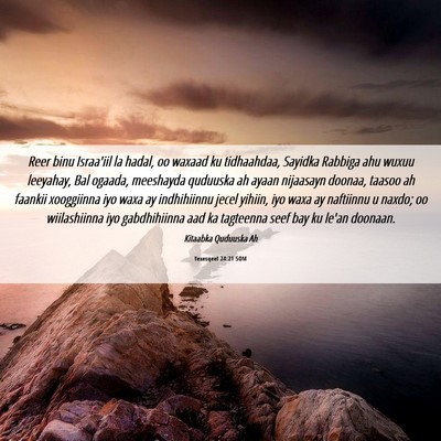 Picture 06 - Yexesqeel 24:21 SOM - Reer binu Israa'iil la hadal, oo waxaad ku - Bible Verse Picture