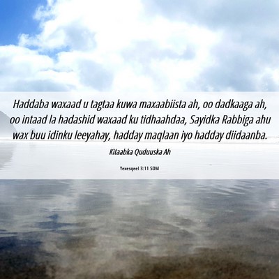 Picture 06 - Yexesqeel 3:11 SOM - Haddaba waxaad u tagtaa kuwa maxaabiista ah, oo - Bible Verse Picture