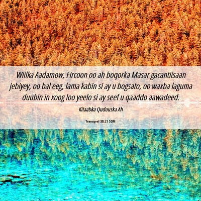 Picture 06 - Yexesqeel 30:21 SOM - Wiilka Aadamow, Fircoon oo ah boqorka Masar - Bible Verse Picture