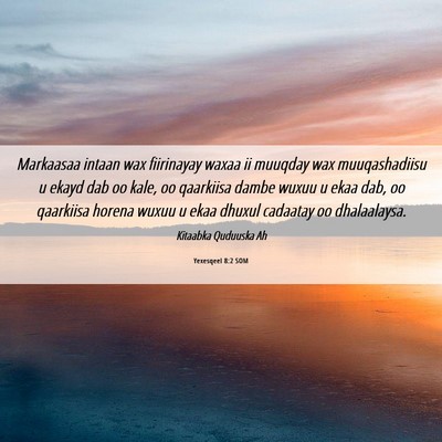 Picture 06 - Yexesqeel 8:2 SOM - Markaasaa intaan wax fiirinayay waxaa ii muuqday - Bible Verse Picture