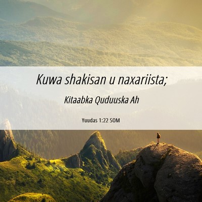 Picture 06 - Yuudas 1:22 SOM - Kuwa shakisan u - Bible Verse Picture