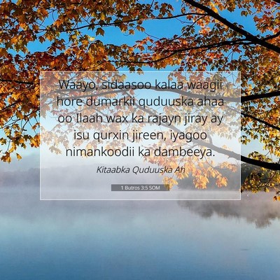 Picture 07 - 1 Butros 3:5 SOM - Waayo, sidaasoo kalaa waagii hore dumarkii - Bible Verse Picture