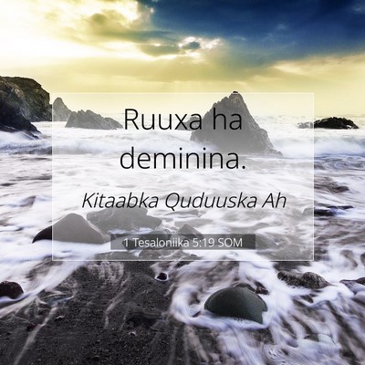 Picture 07 - 1 Tesaloniika 5:19 SOM - Ruuxa ha - Bible Verse Picture