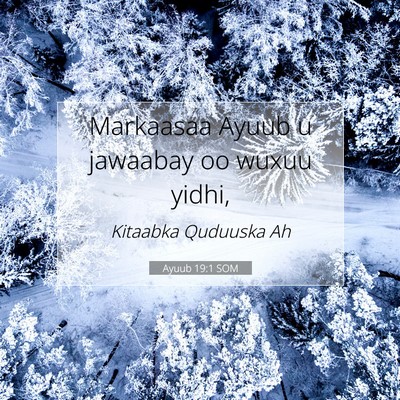Picture 07 - Ayuub 19:1 SOM - Markaasaa Ayuub u jawaabay oo wuxuu - Bible Verse Picture