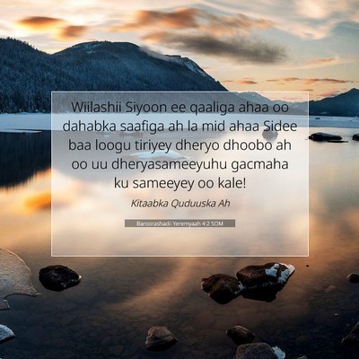 Picture 07 - Baroorashadii Yeremyaah 4:2 SOM - Wiilashii Siyoon ee qaaliga ahaa oo dahabka - Bible Verse Picture