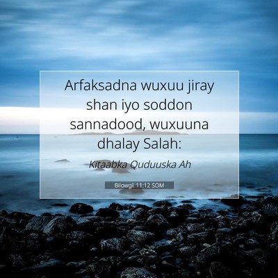 Picture 07 - Bilowgii 11:12 SOM - Arfaksadna wuxuu jiray shan iyo soddon sannadood, - Bible Verse Picture