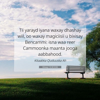 Picture 07 - Bilowgii 19:38 SOM - Tii yarayd iyana waxay dhashay wiil, oo waxay - Bible Verse Picture