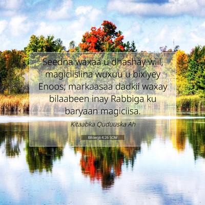 Picture 07 - Bilowgii 4:26 SOM - Seedna waxaa u dhashay wiil, magiciisiina wuxuu u - Bible Verse Picture