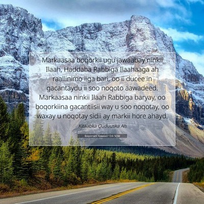 Picture 07 - Boqorradii Kowaad 13:6 SOM - Markaasaa boqorkii ugu jawaabay ninkii Ilaah, - Bible Verse Picture