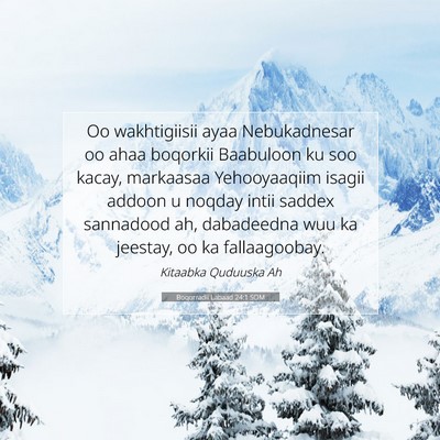 Picture 07 - Boqorradii Labaad 24:1 SOM - Oo wakhtigiisii ayaa Nebukadnesar oo ahaa - Bible Verse Picture