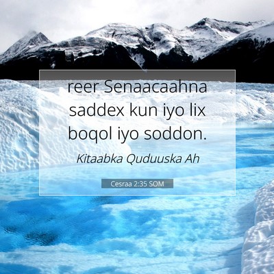 Picture 07 - Cesraa 2:35 SOM - reer Senaacaahna saddex kun iyo lix boqol iyo - Bible Verse Picture