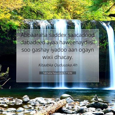 Picture 07 - Falimaha Rasuullada 5:7 SOM - Abbaaraha saddex saacadood dabadeed ayaa - Bible Verse Picture