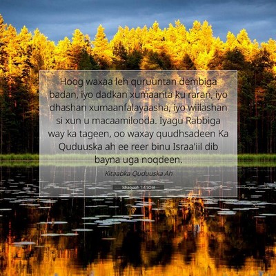 Picture 07 - Ishacyaah 1:4 SOM - Hoog waxaa leh quruuntan dembiga badan, iyo - Bible Verse Picture